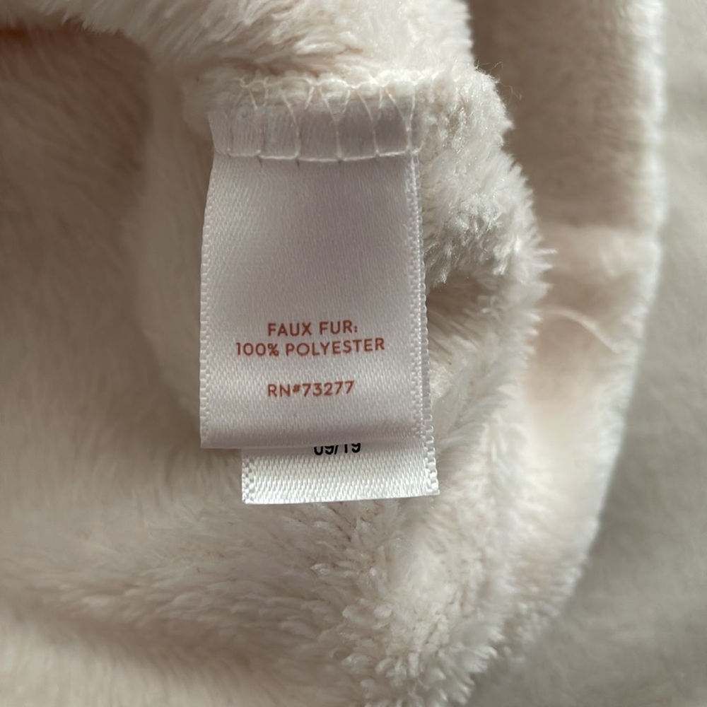 Cozy Cream Faux Fur Lauren Conrad Hoodie - Picture 7 of 9